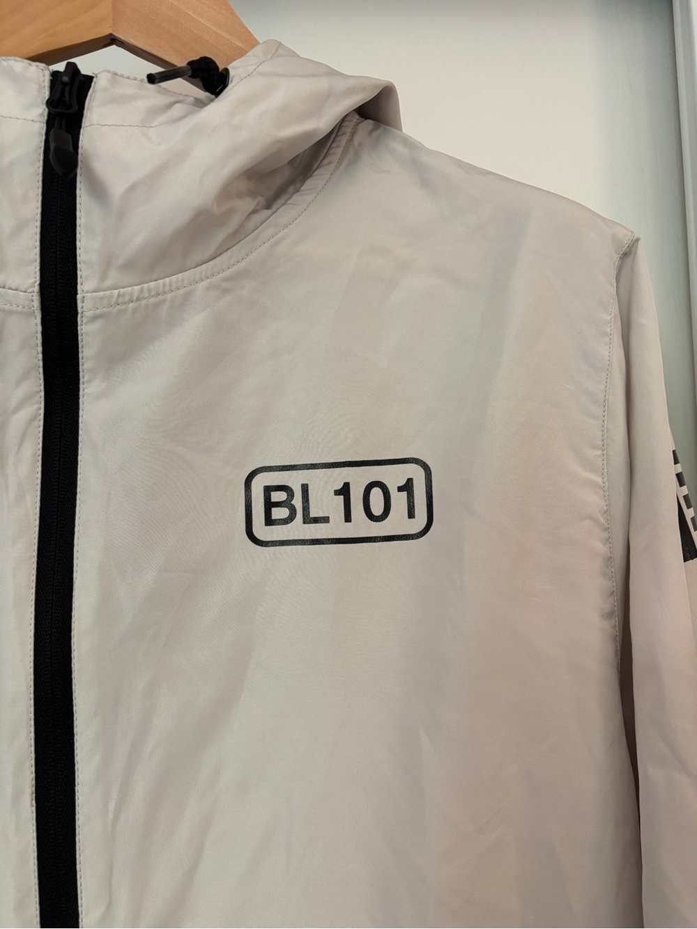 Baseball Lifestyle Mens Ghost Windbreaker Size XL Half Zip Off White Logo Flaw - Picture 4 of 16